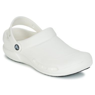 Zoccoli uomo Crocs BISTRO bianchi, design comodo e pratico per la ristorazione, ideali per lunghe giornate in piedi. Perfetti per professionisti del settore, offrono leggerezza e facilità di pulizia. Ottima scelta per chi cerca stile e funzionalità. Acquista ora i Crocs BISTRO Bianco!