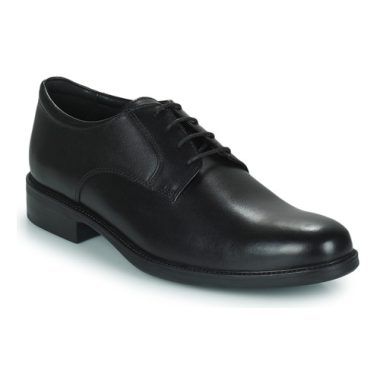 Scarpe Geox CARNABY D Nero Derby Uomo, eleganti e confortevoli, perfette per ogni occasione. Design raffinato con suola traspirante, ideali per l'uomo moderno che cerca stile e praticità. Acquista ora le tue Geox CARNABY D per un look impeccabile!