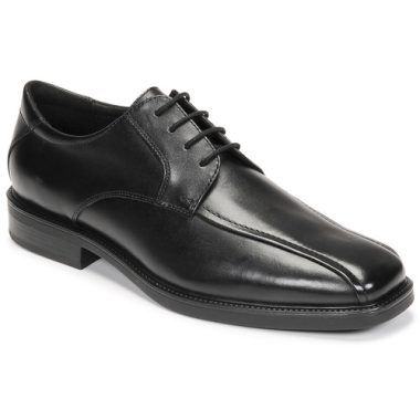Scarpe da uomo Geox U BRANDOLF Nero, eleganti derby in pelle con suola traspirante, ideali per un look sofisticato e confortevole. Perfette per qualsiasi occasione, le scarpe Geox offrono stile e praticità.
