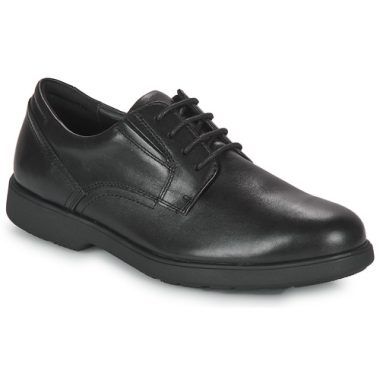 Scarpe da uomo Geox U SPHERICA EC11 in color nero, modello derby, con design elegante e comfort superiore. Ideali per l'uso quotidiano e per occasioni speciali, queste scarpe offrono traspirabilità e tecnologia antitraspirante di Geox. Perfette per chi cerca stile e praticità in un unico prodotto.