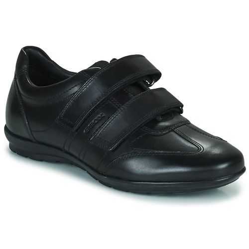 Scarpe Geox UOMO SYMBOL Nero Derby Uomo, eleganti e comode, ideali per ogni occasione. Progettate con tecnologia traspirante, queste scarpe offrono stile e comfort. Perfette per outfit formali e casual, con suola in gomma per una migliore aderenza. Disponibili in colore nero, un must-have per l'armadio maschile.