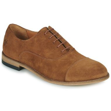 "Scarpe KOST EASY 5 Marrone Richelieu Uomo: eleganti scarpe in pelle marrone, ideali per occasioni formali e casual, comfort e stile per l'uomo moderno."
