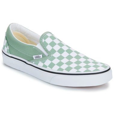 Scarpe uomo Vans Classic Slip-On COLOR THEORY CHECKERBOARD ICEBERG GREEN in verde, eleganti e alla moda. Comfort e stile uniti in un design iconico, perfette per un look casual e giovanile. Acquista ora le Vans Slip-On per un tocco fresco e contemporaneo alla tua collezione di calzature.
