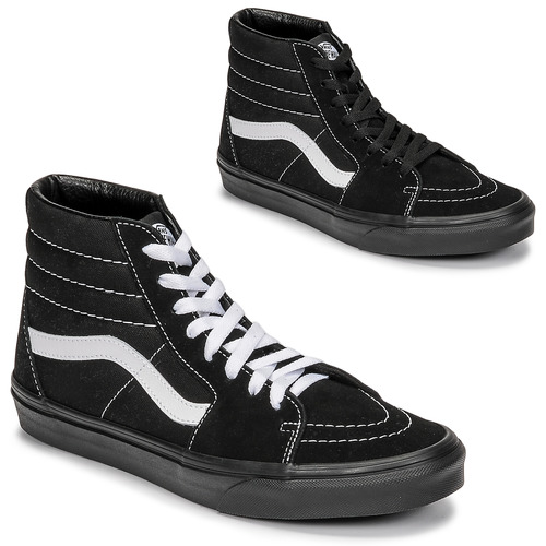 Vans altas negras best sale