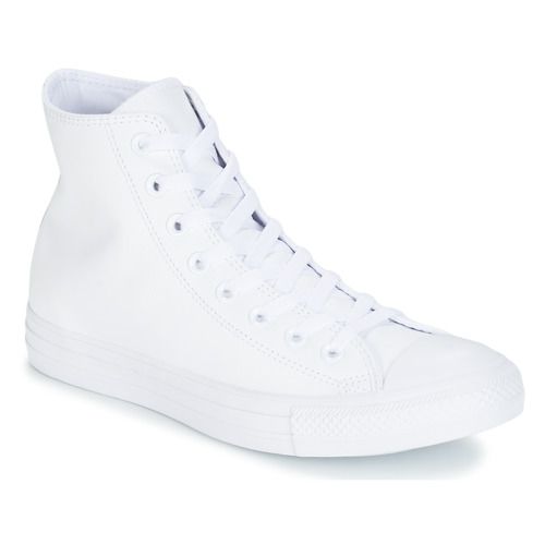 Sneakers alte uomo Converse ALL STAR MONOCHROME CUIR HI Bianco, stile moderno e versatile, ideali per ogni occasione. Comfort e qualità per un look alla moda. Perfette per gli amanti delle sneakers! Acquista ora le Converse ALL STAR per esprimere il tuo stile unico.