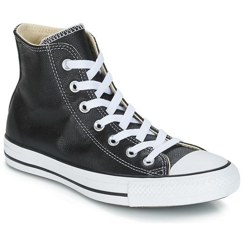 "Converse Chuck Taylor All Star CORE LEATHER HI Nero Sneakers alte Uomo, scarpe sportive eleganti con design classico in pelle nera, perfette per un look casual e moderno. Acquista ora il comfort e lo stile iconico delle sneakers Converse per il tuo guardaroba."