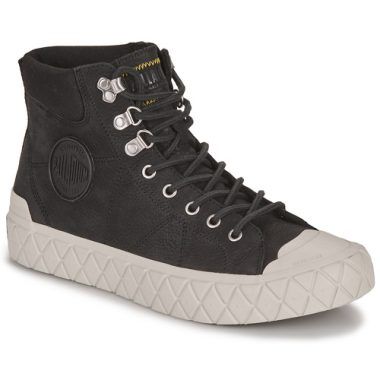 Sneakers alte uomo Palladium PALLA ACE LO CUFF LTH in nero, perfette per un look urbano e trendy. Realizzate con materiali di alta qualità, queste sneakers offrono comfort e stile, ideali per ogni occasione. Acquista ora per un look alla moda!