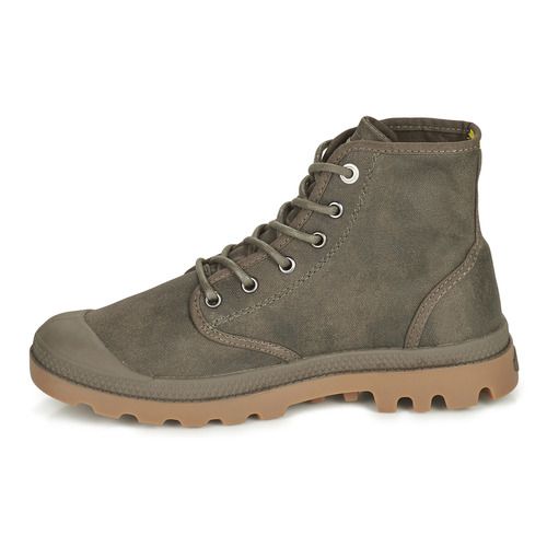 Palladium  PAMPA CANVAS  Marrone -  Sneakers alteUomo - 4
