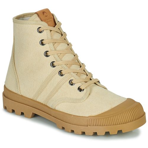 Sneakers alte uomo Pataugas AUTHENTIQUE in beige, eleganti e versatili, perfette per ogni occasione. Design moderno e comfort ottimale, ideali per un look casual-chic. Acquista ora le Pataugas AUTHENTIQUE per un tocco di stile inconsueto.