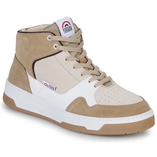 Sneakers alte uomo Yurban AUSTIN in beige, eleganti e comode, perfette per ogni occasione. Design moderno e versatilità per un look alla moda. Acquista ora le migliori sneakers alte Yurban AUSTIN in beige!