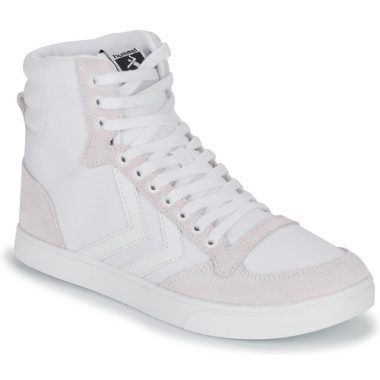 Sneakers alte uomo hummel SLIMMER STADIL TONAL HIGH in bianco, perfette per uno stile casual e moderno. Design elegante e versatile, ideali per ogni occasione. Scarpe di qualità, comode e resistenti, perfette per completare il tuo outfit. Disponibili ora per acquisto online.