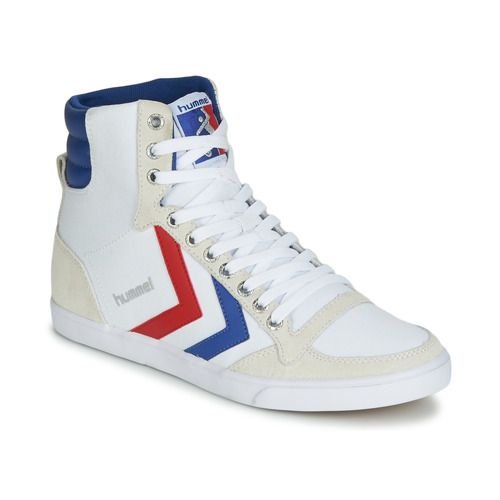 Sneakers alte uomo Hummel TEN STAR HIGH CANVAS in bianco, ideali per uno stile casual e sportivo. Comfort e design alla moda per ogni occasione. Acquista ora le Hummel TEN STAR HIGH CANVAS per un look unico e trendy.
