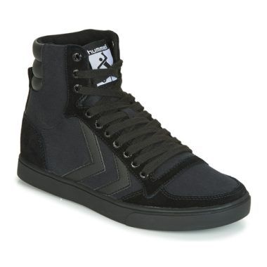 Sneakers alte uomo Hummel TEN STAR TONAL HIGH Nero, design urbano e sportivo, ideali per un look alla moda. Scarpe in pelle e tessuto, comfort ottimale e stile contemporaneo. Perfette per ogni occasione, queste sneakers alte sono un must-have per gli amanti delle calzature di tendenza.