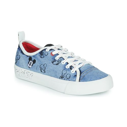 Sneakers basse Desigual ALPHA MICKEY DENIM Blu per Donna, realizzate in denim, con design moderno e versatile. Perfette per un look casual e alla moda, ideali per ogni occasione. Comfort e stile si uniscono in queste sneakers trendy.
