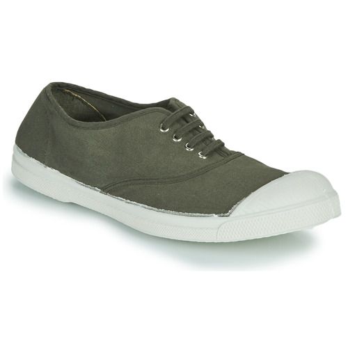 Sneakers basse Bensimon TENNIS LACET Kaki per donna, design elegante e casual, perfette per ogni occasione. Comfort e stile uniti in un'unica scarpa, disponibili in un versatile colore kaki. Ideali per completare il tuo look quotidiano. Acquista ora le Bensimon TENNIS LACET Kaki e porta il tuo stile al livello successivo!