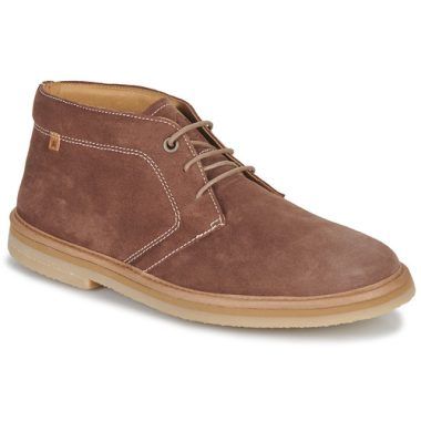 Sneakers uomo El Naturalista LUMBIER in marrone, perfette per un look casual e versatile. Queste scarpe sostenibili offrono comfort e stile, ideali per ogni occasione. Scopri la qualità artigianale di El Naturalista e aggiungi un tocco di eleganza al tuo guardaroba con le LUMBIER marroni.