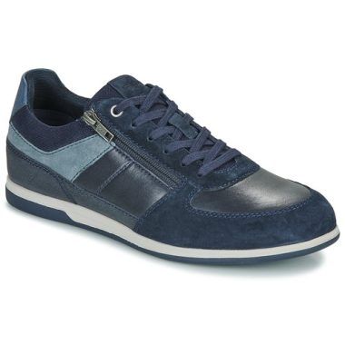 "Geox U RENAN Marine Sneakers Uomo - Eleganti sneakers in tessuto traspirante con suola antiscivolo, perfette per ogni occasione. Comfort e stile uniti per un look moderno. Disponibili in blu per un outfit sempre alla moda."