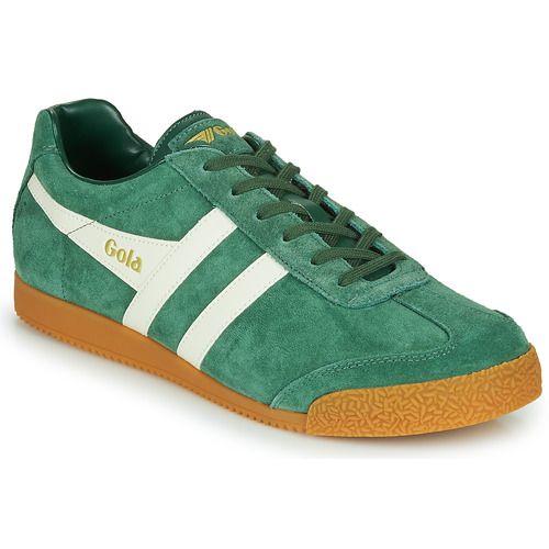 Sneakers uomo Gola HARRIER Verde, eleganti e confortevoli, perfette per il tempo libero e l'uso quotidiano. Design moderno con dettagli accattivanti, queste scarpe sportive offrono stile e comodità. Ideali per chi cerca sneakers di alta qualità.