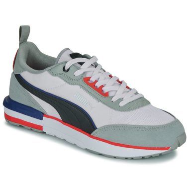 Sneakers Uomo Puma PUMA R22 Bianco - Design elegante e sportivo, perfetto per ogni occasione. Comfort eccezionale grazie alla suola ammortizzata e materiali di alta qualità. Aggiungi stile al tuo outfit con queste sneakers versatili e alla moda. Disponibili ora per un look trendy e moderno.