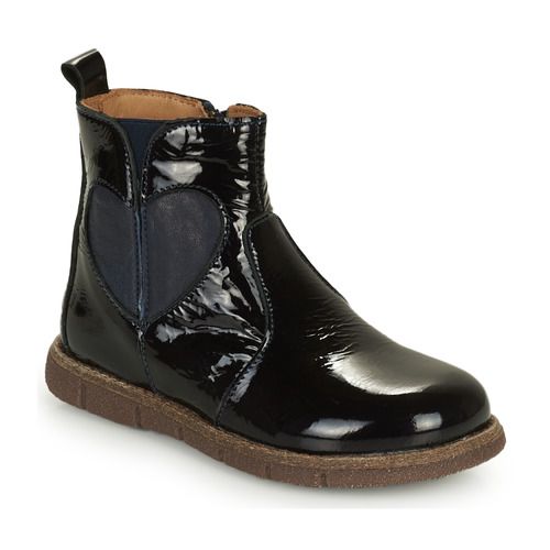 Alt text: "Bisgaard Stivaletti bambina ragazza MELODY Marine, eleganti stivaletti in pelle con suola antiscivolo, ideali per ogni occasione. Scarpe trendy e confortevoli per le piccole fashioniste, perfette per l'inverno e la primavera."