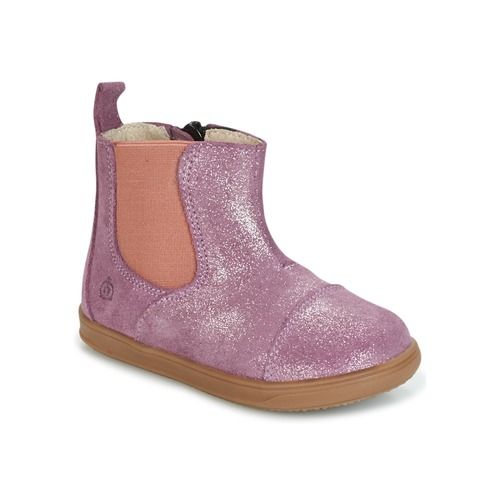 "Citrouille et Compagnie Stivaletti bambina ragazza HUETTE Rosa, stivaletti eleganti e confortevoli per la moda infantile, ideali per ogni occasione, perfetti per l'inverno e la primavera. Design unico e trendy per le piccole fashioniste."