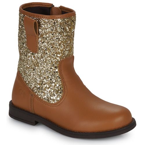 Stivaletti Citrouille et Compagnie JUCKER marroni per bambina, eleganti e confortevoli, ideali per ogni occasione. Scarpe per ragazze, perfette per l'autunno e l'inverno, con un design trendy e pratico.