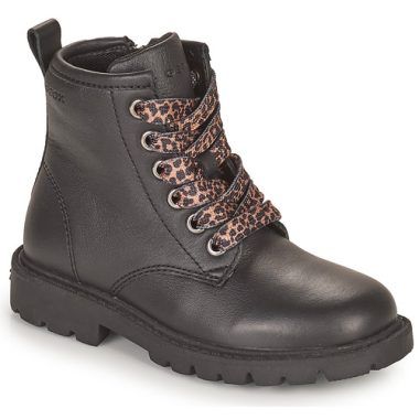"Geox Stivaletti bambina ragazza SHAYLAX Nero, stivaletti eleganti e comodi per la moda giovane, realizzati in materiali di alta qualità, ideali per ogni occasione. Perfetti per le piccole trendy, offrono comfort e stile, garantendo la traspirabilità e la resistenza tipiche del marchio Geox."