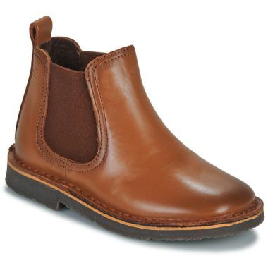 "Stivaletti bambino ragazzo Citrouille et Compagnie HOVETTE Marrone, scarpe eleganti e comode per l'inverno, design trendy per giovani fashionisti, perfetti per outfit casual e occasioni speciali."