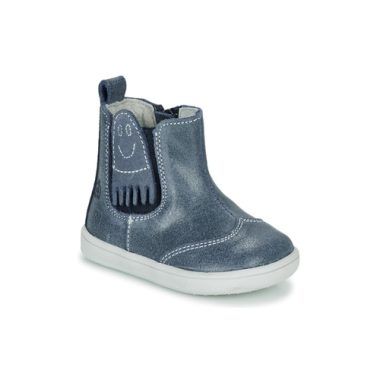 Stivaletti bambino ragazzo Citrouille et Compagnie LESKIMO blu, comodi e alla moda, ideali per ogni occasione; perfetti per mantenere i piedi dei tuoi piccoli caldi e protetti durante l'inverno.