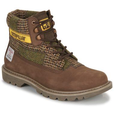 Stivaletti Uomo Caterpillar COLORADO 2.0 HARRIS TWEED Marrone, eleganti e resistenti, perfetti per ogni occasione. Scarpe moda uomo, robuste e comode, ideali per l'inverno. Scopri il fascino del design unico e della qualità Caterpillar.