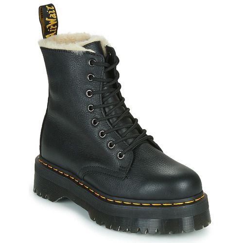 Stivaletti Uomo Dr. Martens JADON FL BLACK PISA in nero, caratterizzati da una robusta suola platform e design elegante. Ideali per uno stile casual e alla moda, questi stivaletti uniscono comfort e durabilità, perfetti per ogni occasione. Acquista ora i Dr. Martens JADON FL per un look versatile e di tendenza.