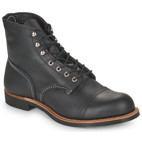 Stivaletti Uomo Red Wing IRON RANGER Nero - Stivali eleganti e robusti in pelle, perfetti per un look casual e di tendenza, ideali per ogni occasione. Design iconico e comfort duraturo per uomini che cercano stile e qualità.