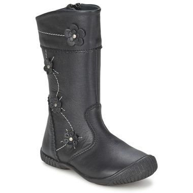 Stivali bambina ragazza Citrouille et Compagnie AMATIS Nero, eleganti stivali in pelle nera per bambini, ideali per la stagione invernale. Perfetti per accompagnare ogni outfit con stile e comfort. Acquista online per qualità e design esclusivo.