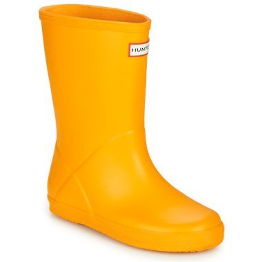 Stivali Hunter KIDS FIRST CLASSIC per bambina in giallo, modelli eleganti e confezionati con materiali di alta qualità. Ideali per ogni stagione, perfetti per le avventure all'aperto. Acquista ora gli stivali impermeabili Hunter per ragazze!