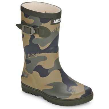 Stivali Aigle WOODY-POP PT 2 Verde per bambini e ragazzi, realizzati in materiale impermeabile e resistente, ideali per attività all'aperto e la stagione invernale. Comfort e stile per i più piccoli, perfetti per avventure nel parco o passeggiate nella natura. Disponibili in verde, questi stivali uniscono funzionalità e design accattivante, rendendoli un must-have per ogni guardaroba infantile.