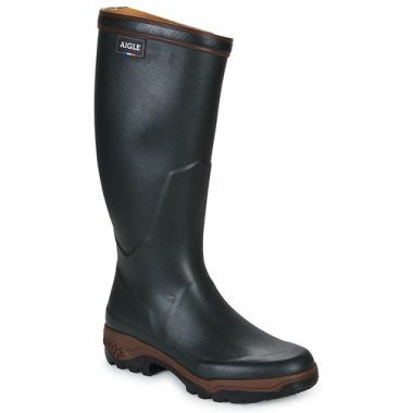 Stivali da pioggia per uomo Aigle PARCOURS 2 in nero, ideali per proteggerti dagli agenti atmosferici. Questi stivali offrono comfort e stile, perfetti per le attività all'aperto e la stagione delle piogge. Acquista ora gli Aigle PARCOURS 2 per un'eccellente resistenza e durata.