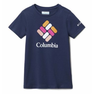T-shirt ragazza Columbia MISSION LAKE SS GRAPHIC SHIRT Blu, elegante maglietta a maniche corte in stile grafico, perfetta per l'abbigliamento casual estivo. Realizzata con materiali di alta qualità, offre comfort e durata. Ideale per attività all'aperto e per il tempo libero. Aggiungi un tocco di stile al tuo guardaroba con questa T-shirt Columbia.