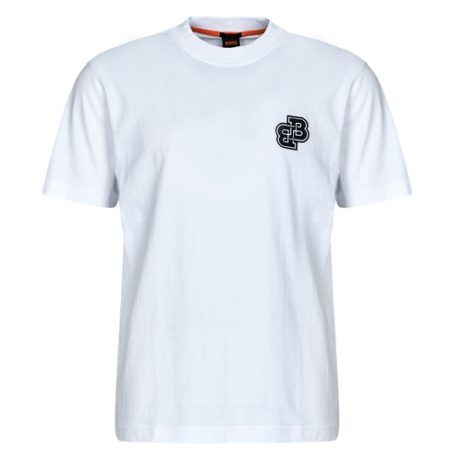 T-shirt BOSS Tevarsity Bianco uomo maniche corte, elegante e versatile, perfetta per un look casual e alla moda. Realizzata con materiali di alta qualità, offre comfort e stile. Ideale per ogni occasione, dal tempo libero agli eventi informali. Acquista la T-shirt BOSS Tevarsity Bianco per completare il tuo guardaroba maschile.