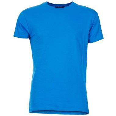 T-shirt uomo BOTD ESTOILA Blu con maniche corte, ideale per un look casual e alla moda. Realizzata in tessuto leggero e traspirante, perfetta per la stagione estiva. Ottima scelta per ogni occasione, dal tempo libero agli eventi informali. Disponibile in varie taglie.