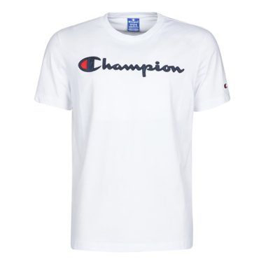T-shirt Champion 214194 Bianco maniche corte Uomo, casual e alla moda, ideale per il tuo outfit quotidiano. Realizzata in cotone di alta qualità, offre comfort e traspirabilità. Perfetta per abbinamenti versatili, questa maglietta Champion è un must-have per ogni uomo attento allo stile.