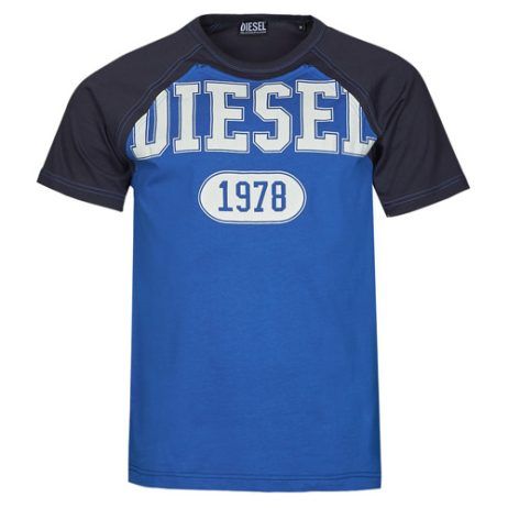 T-shirt uomo Diesel T-RAGLEN blu maniche corte, stile casual e moderno, realizzata in un morbido tessuto di alta qualità, perfetta per outfit estivi e quotidiani. Acquista la T-shirt Diesel T-RAGLEN per un look alla moda e confortevole.