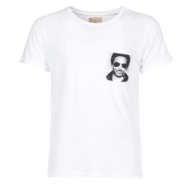 T-shirt bianca Eleven Paris LENNYPOCK MEN per uomo, maniche corte, stile moderno, perfetta per un look casual e contemporaneo. Ideale per outfit estivi, realizzata con materiali di alta qualità per garantire comfort e resistenza. Aggiungi un tocco di eleganza e versatilità al tuo guardaroba con questa t-shirt iconica.
