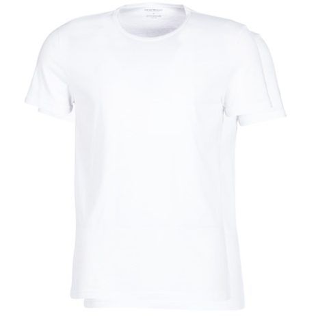 T-shirt uomo Emporio Armani CC722-PACK DE 2 bianco, maniche corte, stile casual, alta qualità, perfetta per l'abbigliamento estivo, versatile per ogni occasione, comfort e design moderno, ideale per outfit eleganti e sportivi. Acquista ora la T-shirt Emporio Armani per un look alla moda e sofisticato.