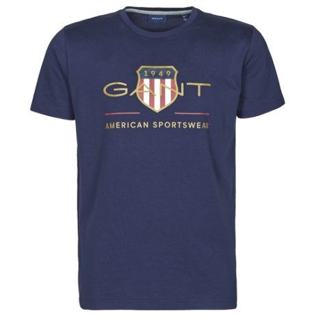 T-shirt Gant ARCHIVE SHIELD Blu maniche corte per uomo, stile casual, ottima vestibilità, ideale per l'abbigliamento estivo e le occasioni informali. Design elegante con il logo Gant, perfetta da abbinare a jeans o shorts. Acquista ora la tua T-shirt Gant per un look moderno e trendy.