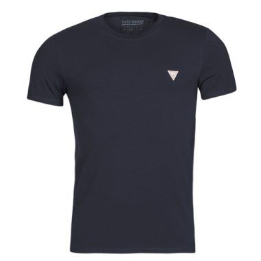T-shirt uomo Guess CN SS CORE TEE Blu, maniche corte, stile casual, ideale per la primavera e l'estate. Realizzata in cotone morbido, offre comfort e traspirabilità. Perfetta per outfit quotidiani, combina facilmente con jeans o pantaloni casual. Disponibile in varie taglie. Acquista ora la T-shirt Guess per completare il tuo guardaroba con un tocco di stile.