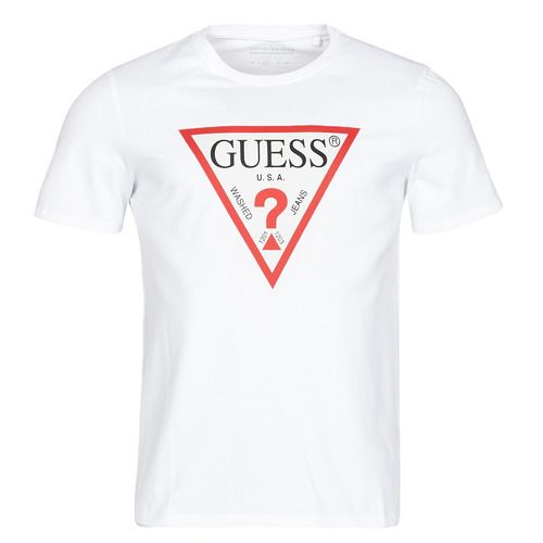 T-shirt maniche corte Uomo Guess CN SS ORIGINAL LOGO TEE Bianco, con logo originale in evidenza, ideale per uno stile casual e alla moda. Perfetta per completare il guardaroba estivo, realizzata in cotone di alta qualità per il massimo comfort. Acquista ora la T-shirt Guess e rendi il tuo look unico e distintivo.