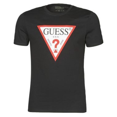 T-shirt uomo Guess CN SS ORIGINAL LOGO TEE Nero, maniche corte, design elegante e casual, perfetta per il guardaroba maschile. Realizzata con materiali di alta qualità, ideale per uno stile di vita attivo. Acquista ora per un look trendy e alla moda!