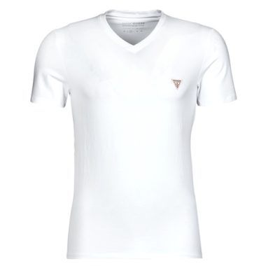 T-shirt uomo Guess VN SS CORE TEE Bianco, maniche corte, stile casual, logo Guess, moda maschile, abbigliamento estivo. Perfetta per un look fresco e alla moda. Disponibile ora per il tuo guardaroba.
