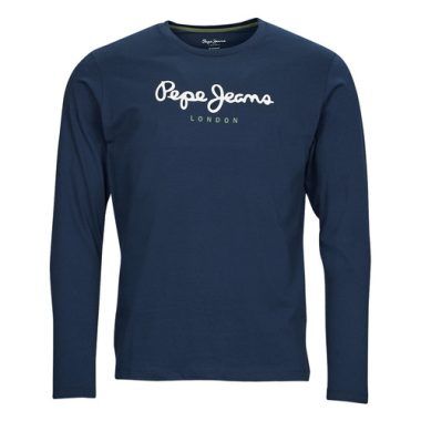 T-shirt manica lunga da uomo Pepe Jeans EGGO LONG in colorazione marine, ideale per un look casual e moderno. Perfetta per ogni occasione, dalla vita quotidiana agli eventi informali. Scegli la qualità e lo stile di Pepe Jeans per il tuo guardaroba.