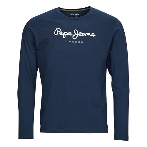 T-shirt manica lunga da uomo Pepe Jeans EGGO LONG in colorazione marine, ideale per un look casual e moderno. Perfetta per ogni occasione, dalla vita quotidiana agli eventi informali. Scegli la qualità e lo stile di Pepe Jeans per il tuo guardaroba.